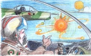 Recostruccion artistica del avistamiento del General Lemos Ferreira - copia