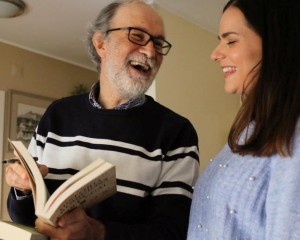 Lourdes Gómez y Joaquim Fernandes en el transcurso de una entrevista - copia