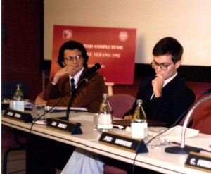 En el Curso de Verano sobre OVNIs de la Universidad Complutense, en 1992 (1)